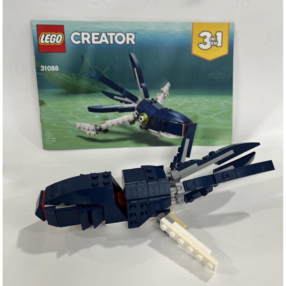 LEGO CREATOR: Deep Sea Creatures (31088) All 3 Manuals No Box Incomplete Read‎